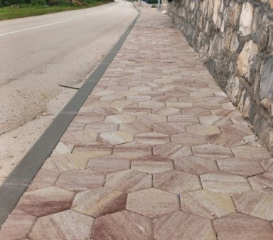 Tlakovec Šestkotnik, MIX 28 Gran Canaria - smeđa, pješčana, bijela